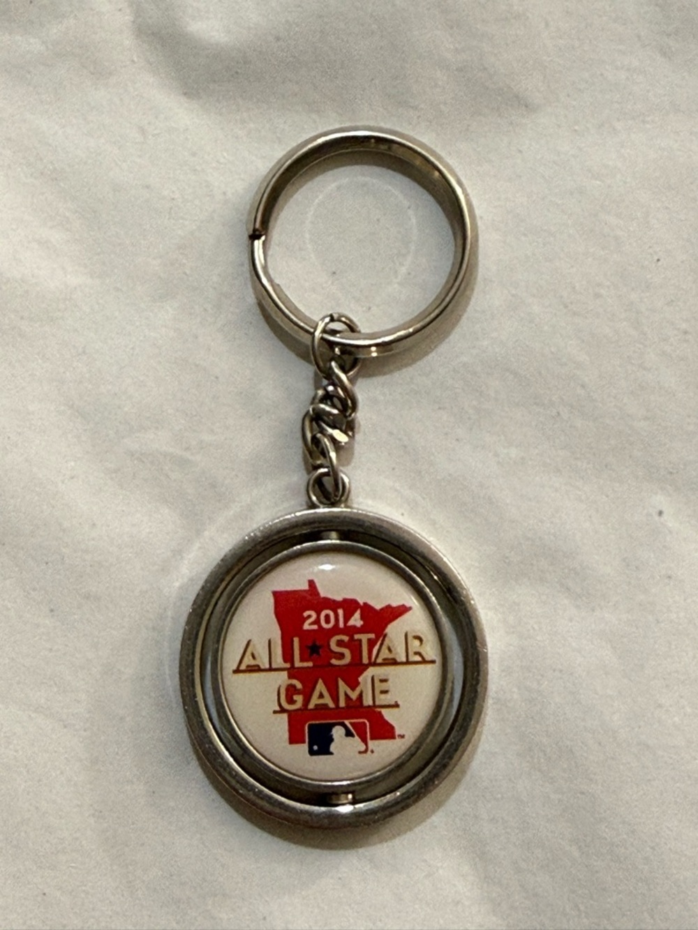 2014 Major League Baseball Twins All-Star Game souvenir Spinning Key Ring